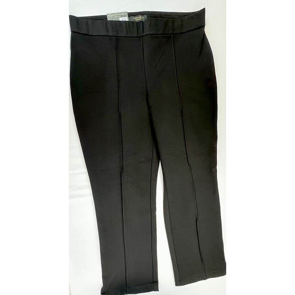NEW Women s Black CHRISTIAN SIRIANO Ponte Pants Size XS